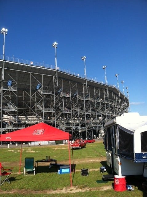 Cars and Motorhome for Rent Outside Coliseum