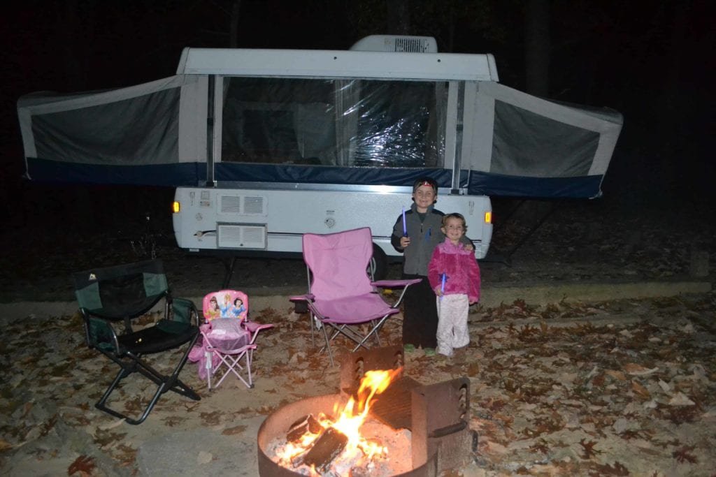 Children standing outside Motorhome Rental